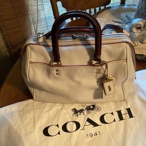 Coach 1941 Rogue satchel ( Chalk & Brass glove tanned 36 satchel )